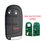 M3N40821302 ID46 PCF7945/53A 433MHz 2/3/4/5BTN Replacement Car Remote Key For Jeep Grand Cherokee Dodge Chrysler RAM SRT Hellcat